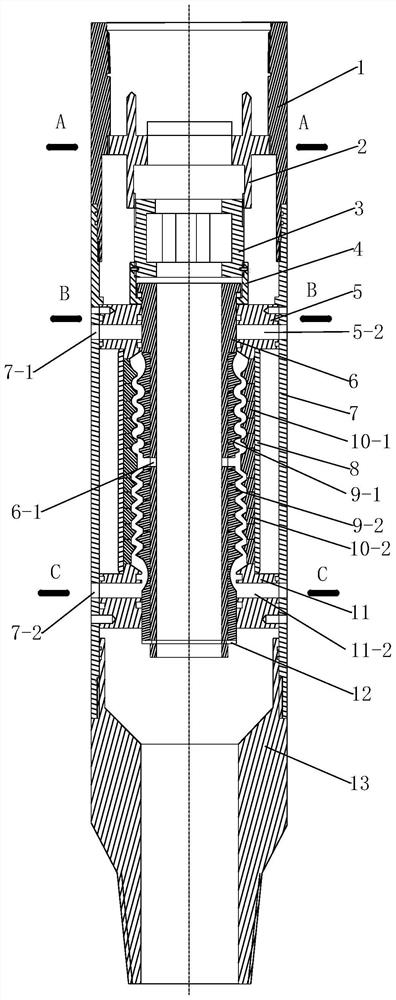 A downhole injection device capable of changing polymer viscosity