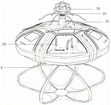 Inflation floating type salvage rescue capsule