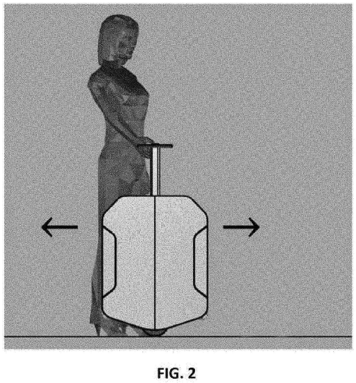 Self-balancing electric motorized luggage