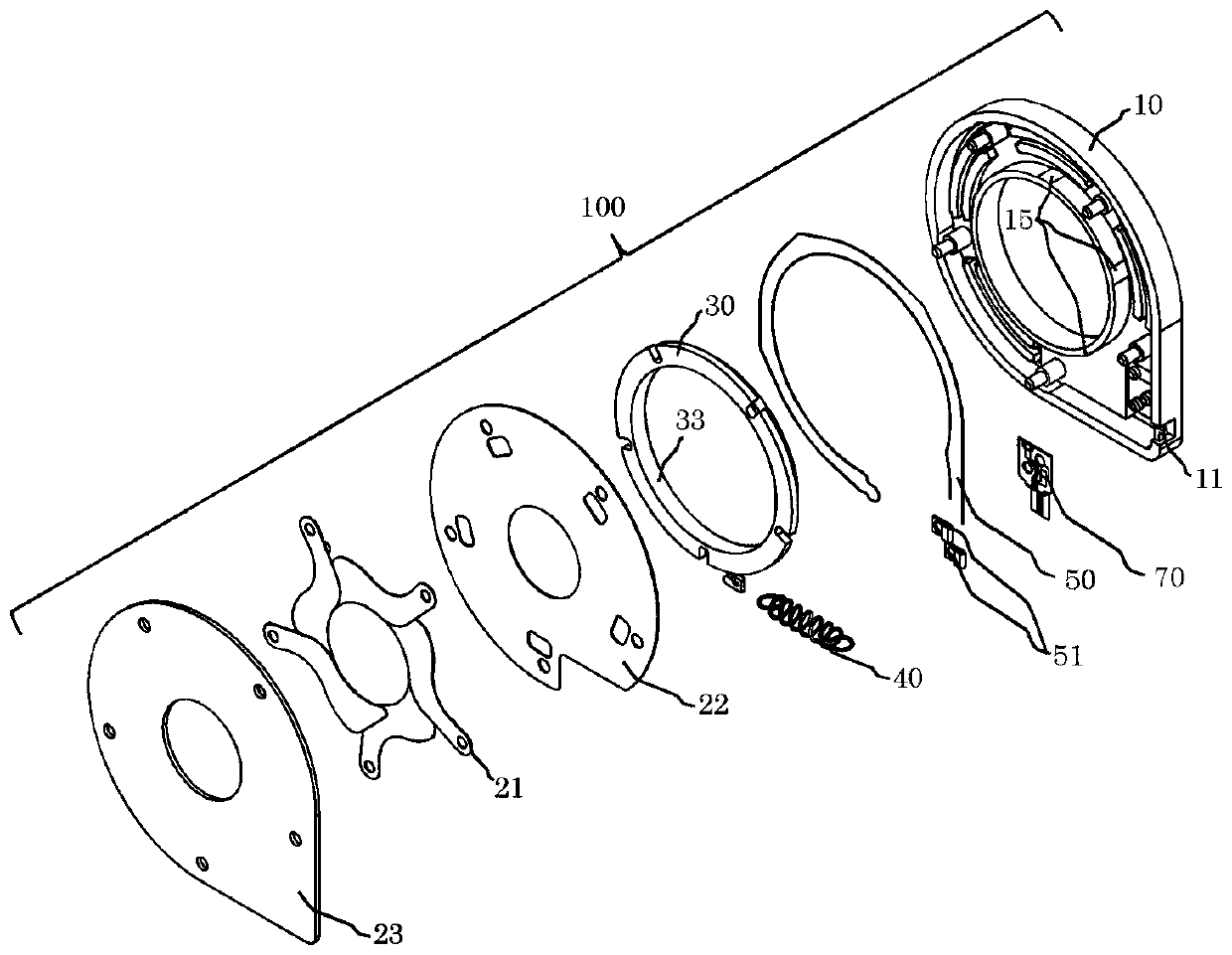 Blade driving device, camera, and portable electronic device