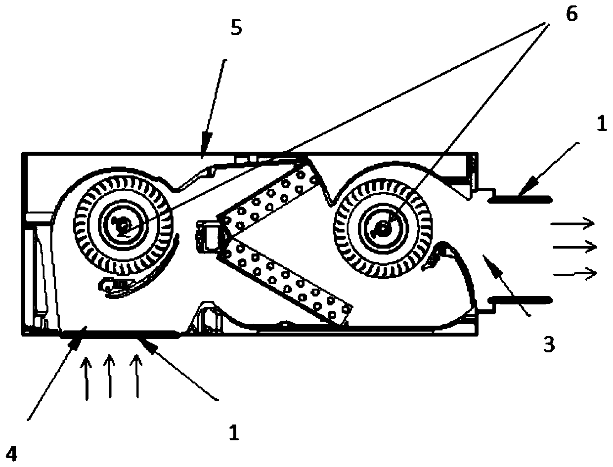 Air conditioner with rotatable filtering mechanism