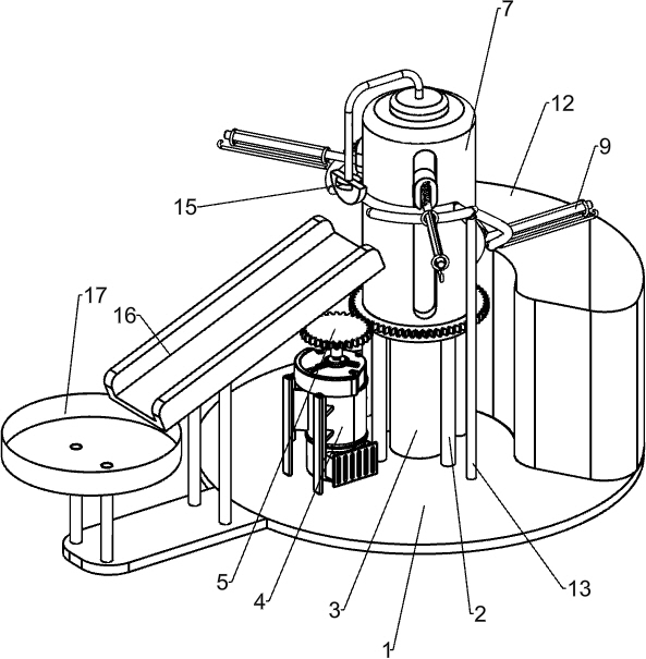 A spoon dyeing device