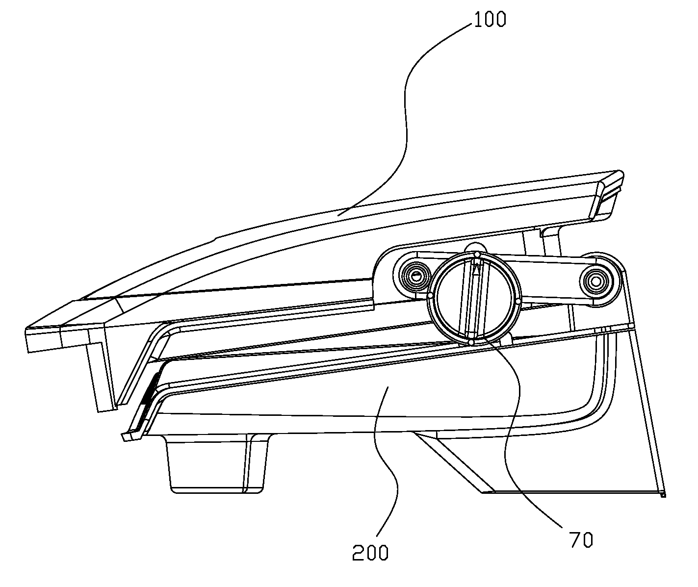 Height regulating mechanism of grill pan