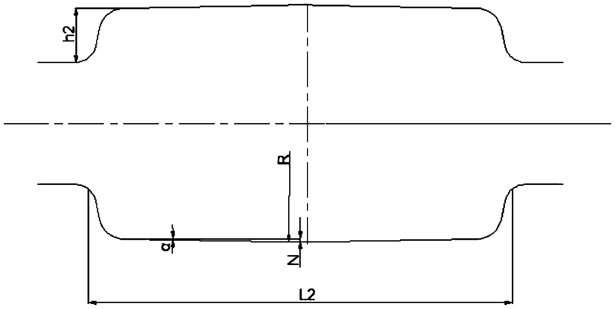 Blooming down-the-hole pattern design method used on continuous rolling mill