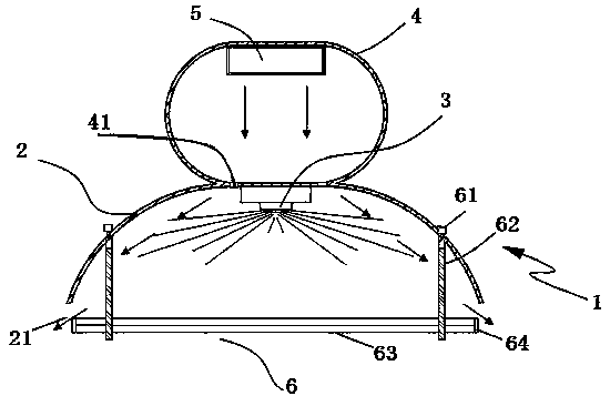 LED (Light Emitting Diode) lighting and heat dissipation system