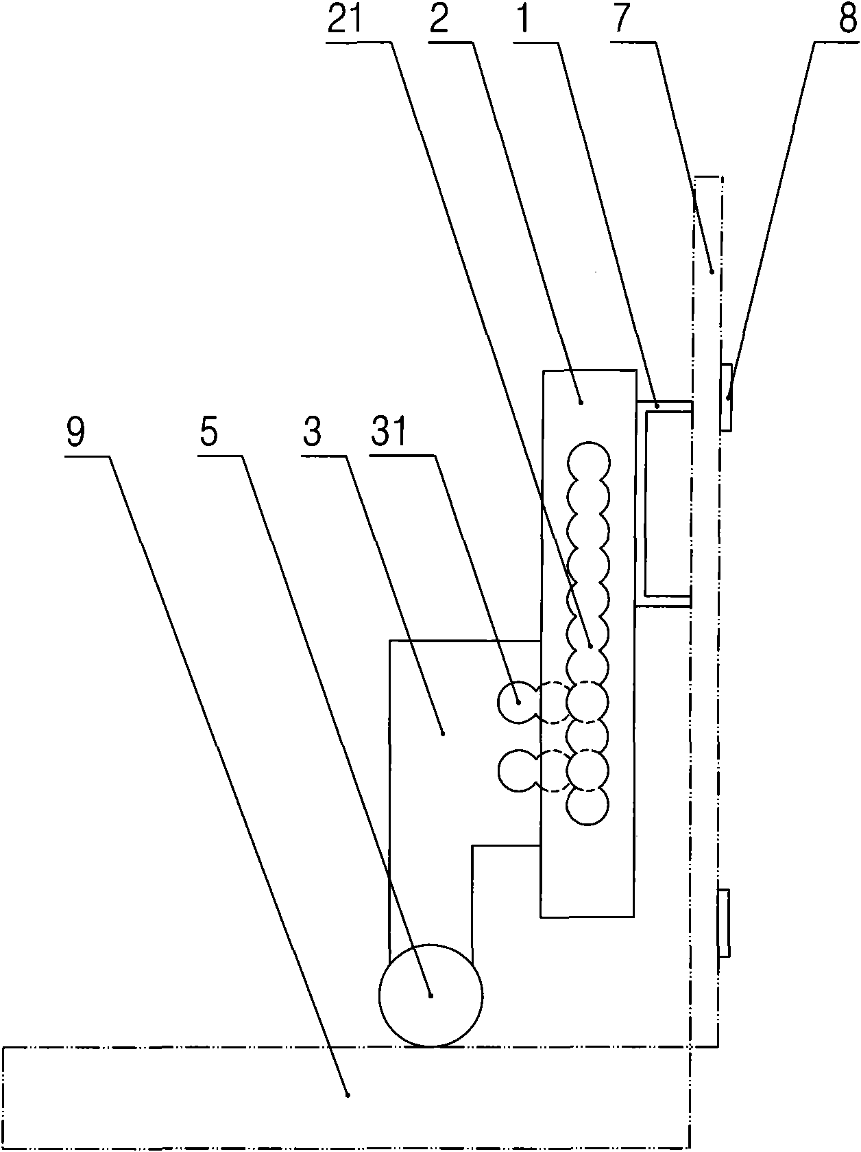 Movable support frame