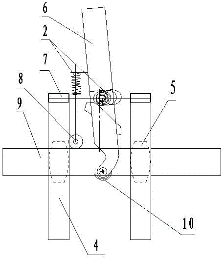 Manpower-assisted handheld triangle-block pomelo tree girdling device for clamping branches with different diameters