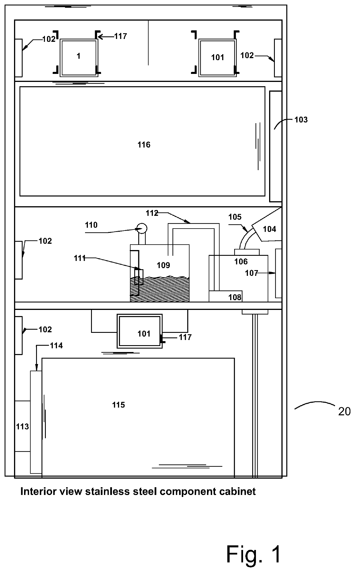 Ozone cabinet