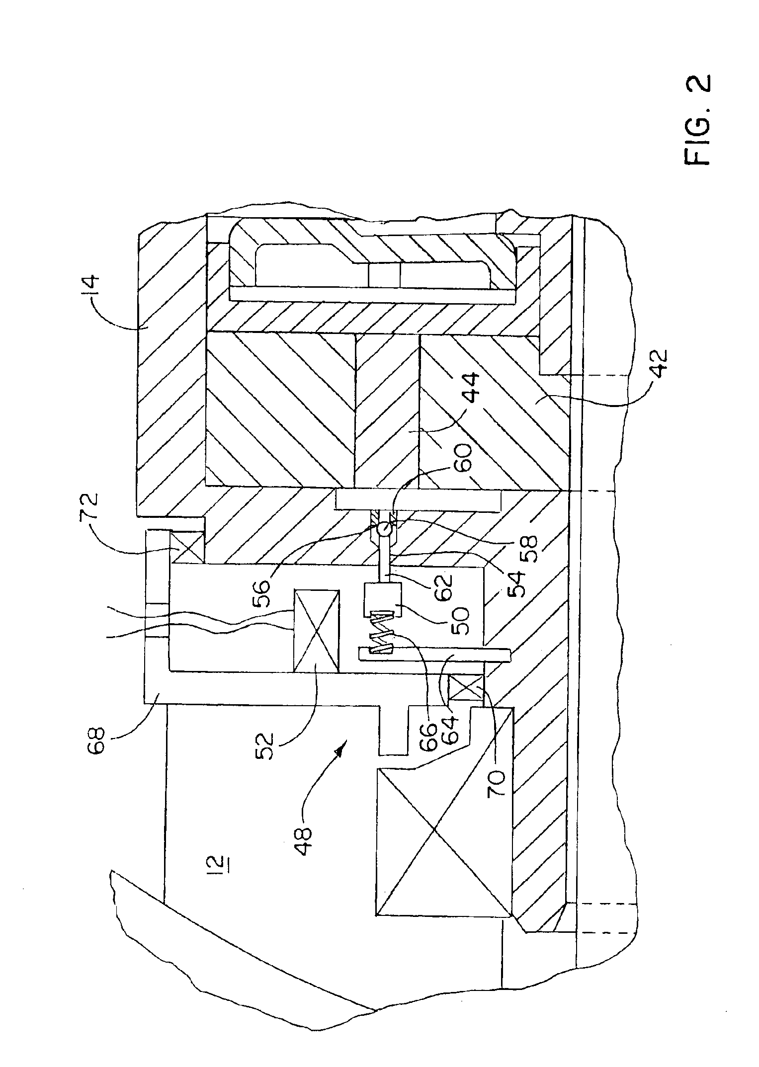 Limited slip differential with integrated solenoid valve and plenum