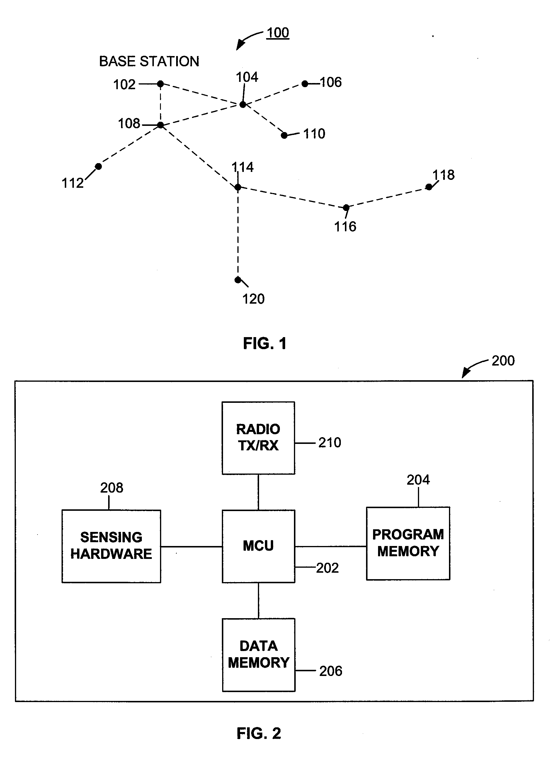 Method and system usable in sensor networks for handling memory faults