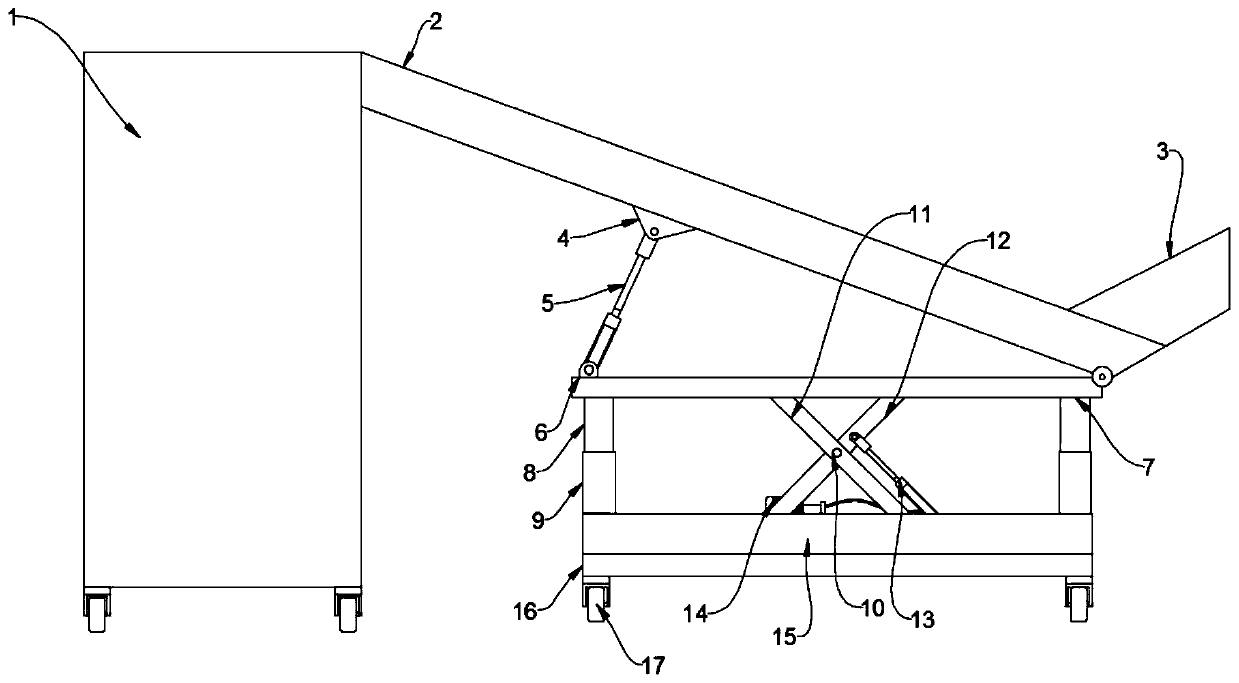 Prediction control system of movable type stacker belt conveyor