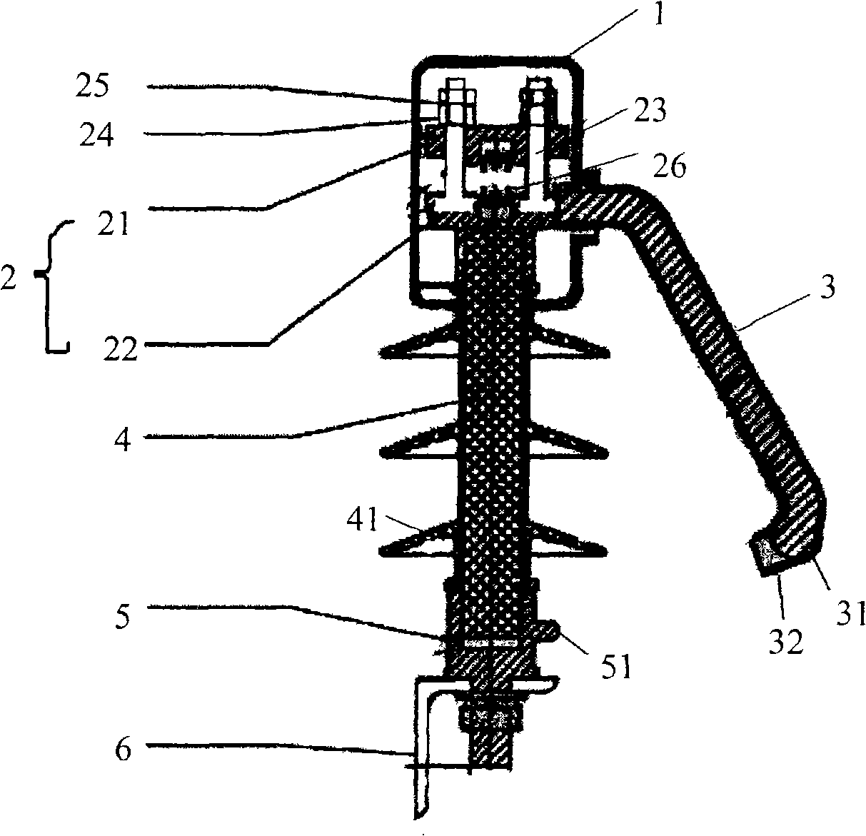 Lightning protection post insulator