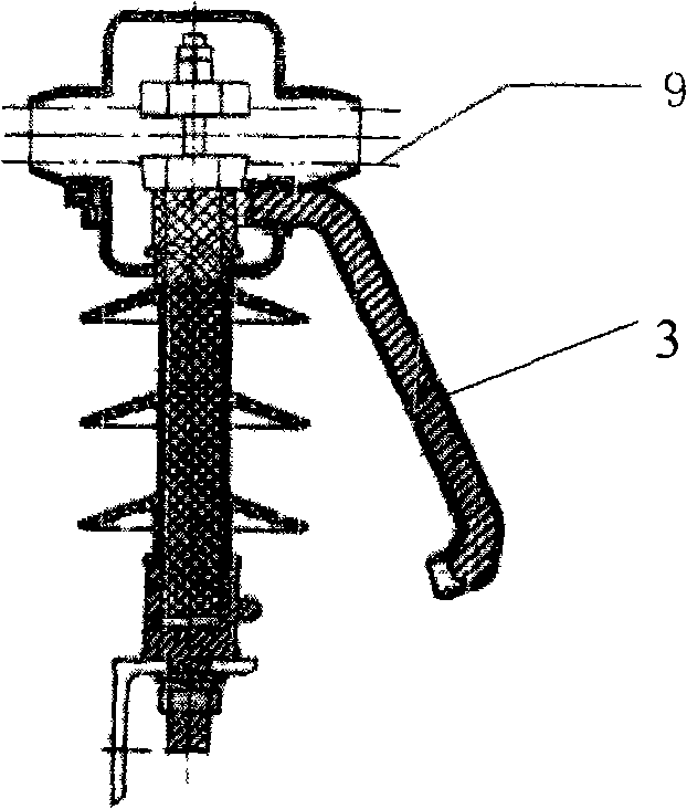 Lightning protection post insulator