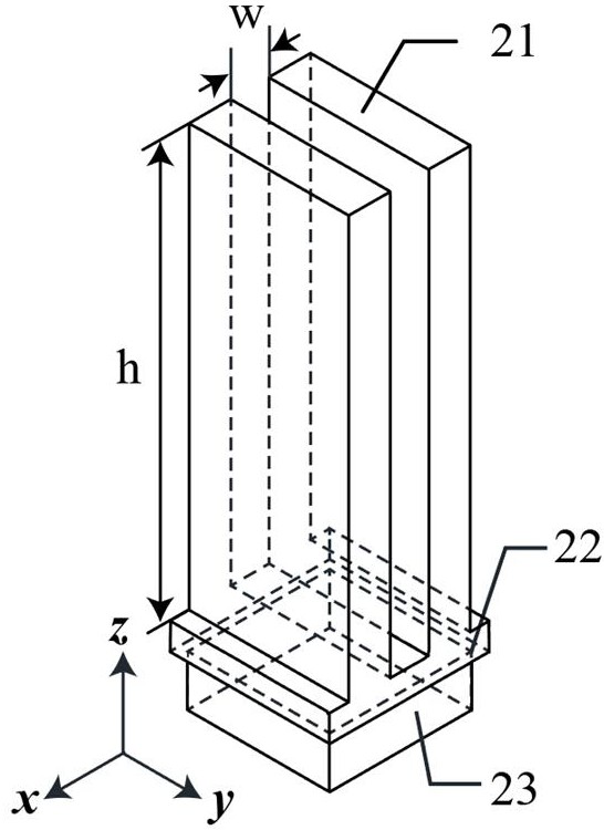 Broadband circular polarization transmission array antenna based on dielectric structure