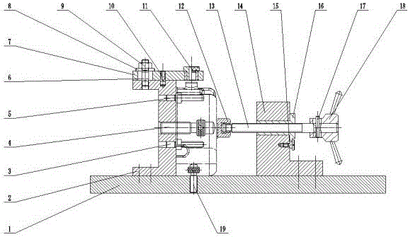 Drilling clamp for shell cover part of hay mower and use method thereof