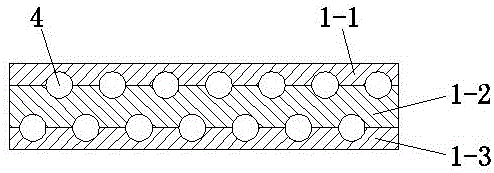 Water-cooling gadolinium-containing lined adhesive neutron shield glass