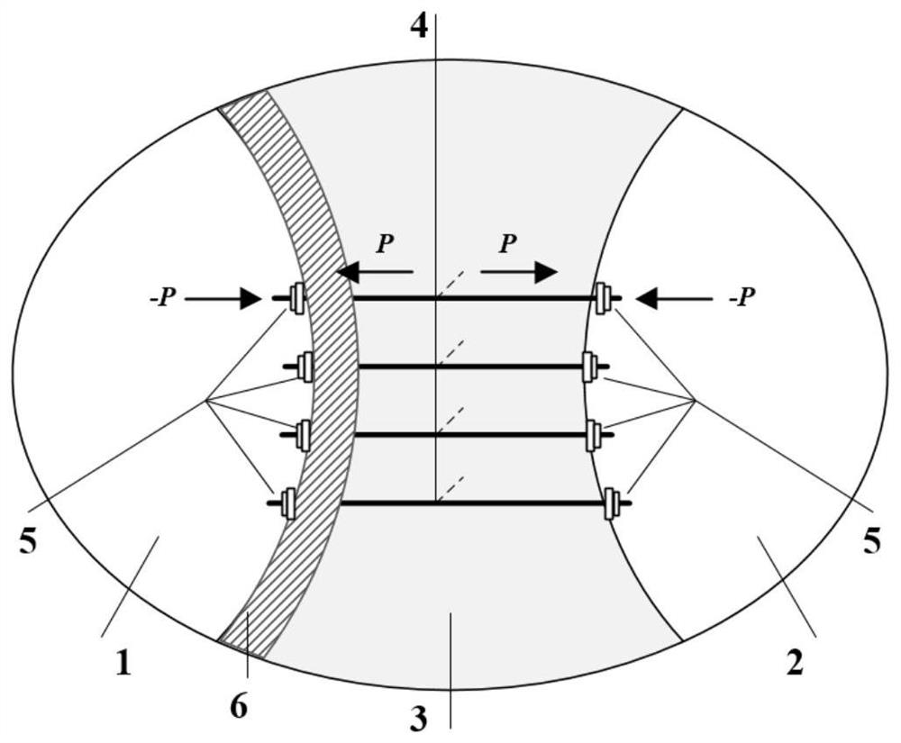 Method for calculating axial force distribution of core soil full-length bonding type counter-pulling anchor rod