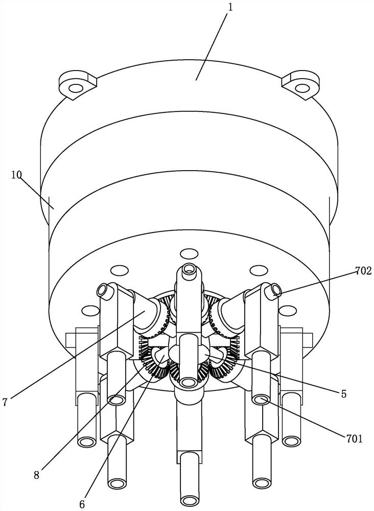 Linkage control system and method for extinguishing fire through heptafluoropropane gas