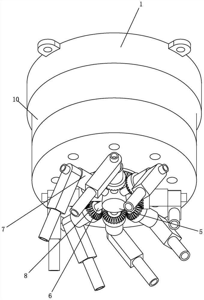 Linkage control system and method for extinguishing fire through heptafluoropropane gas