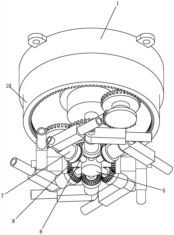 Linkage control system and method for extinguishing fire through heptafluoropropane gas