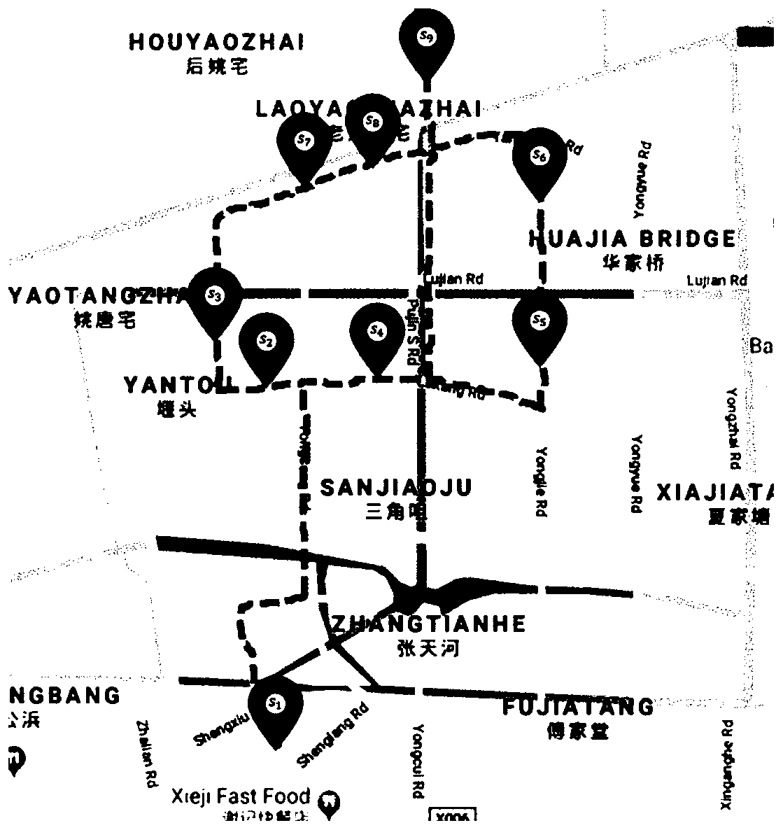 Dynamic vehicle scheduling and route planning method for shared bus