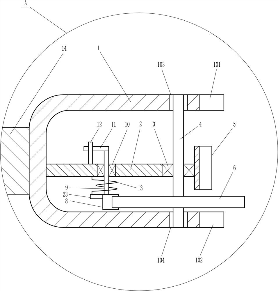 A fixing device for assisting cattle front hoof nail trimming for animal husbandry