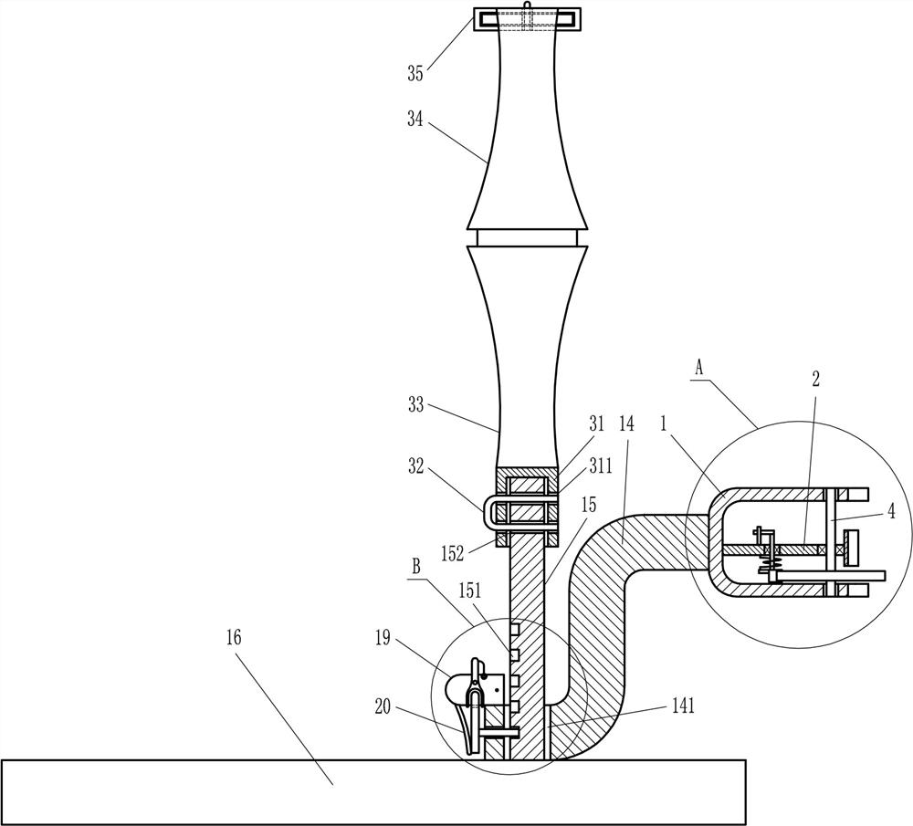 A fixing device for assisting cattle front hoof nail trimming for animal husbandry