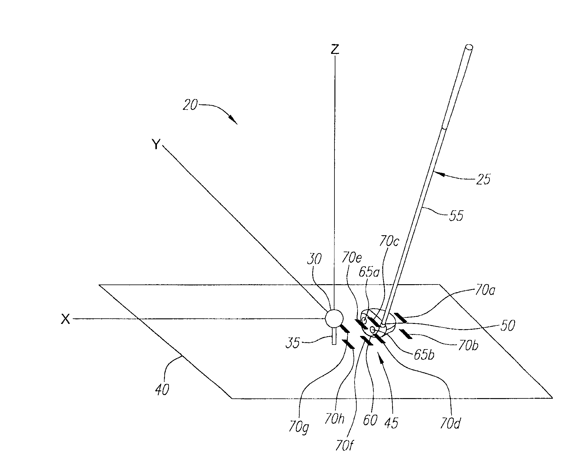 Device to measure the motion of a golf club