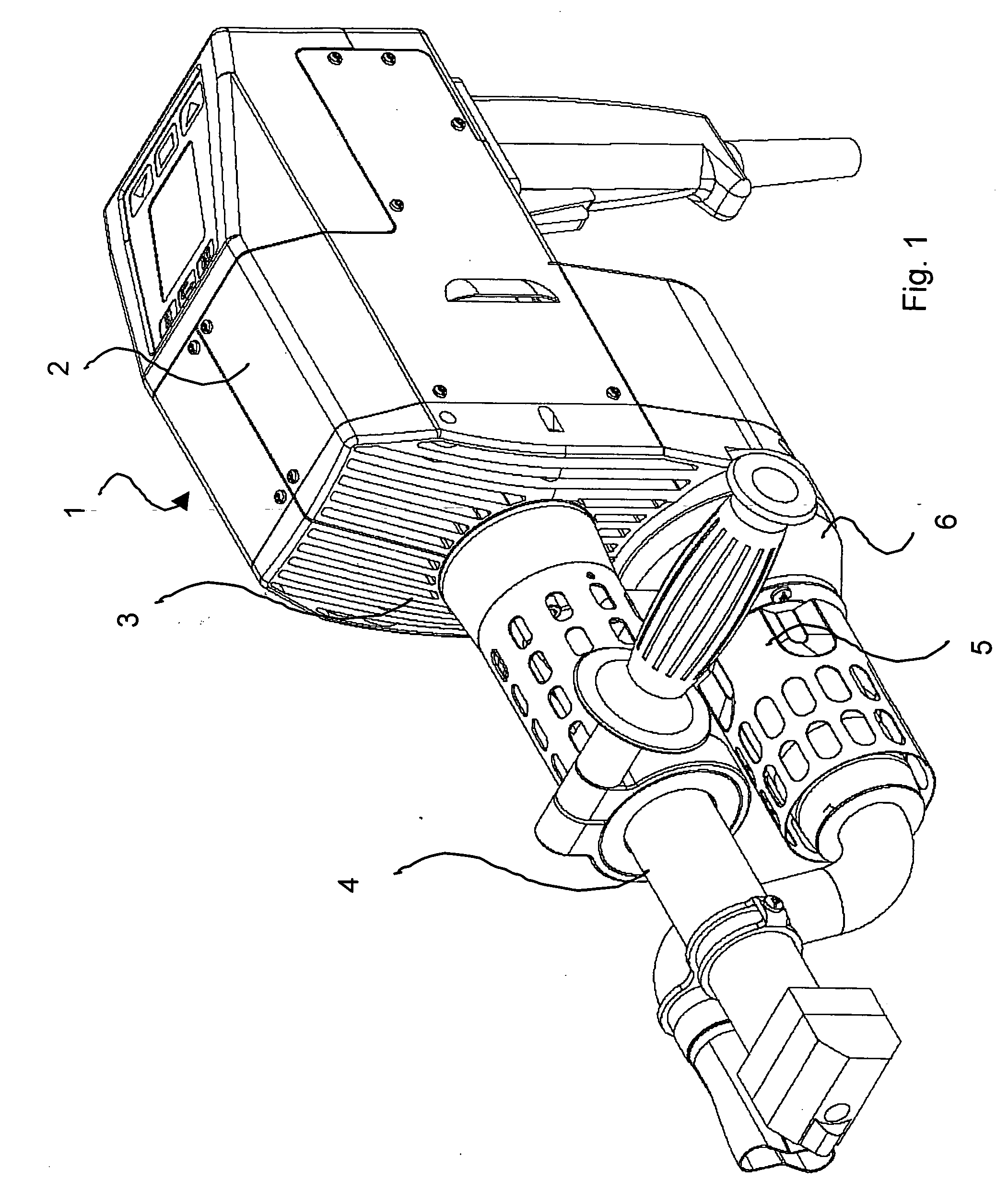 Handheld extruder welding device