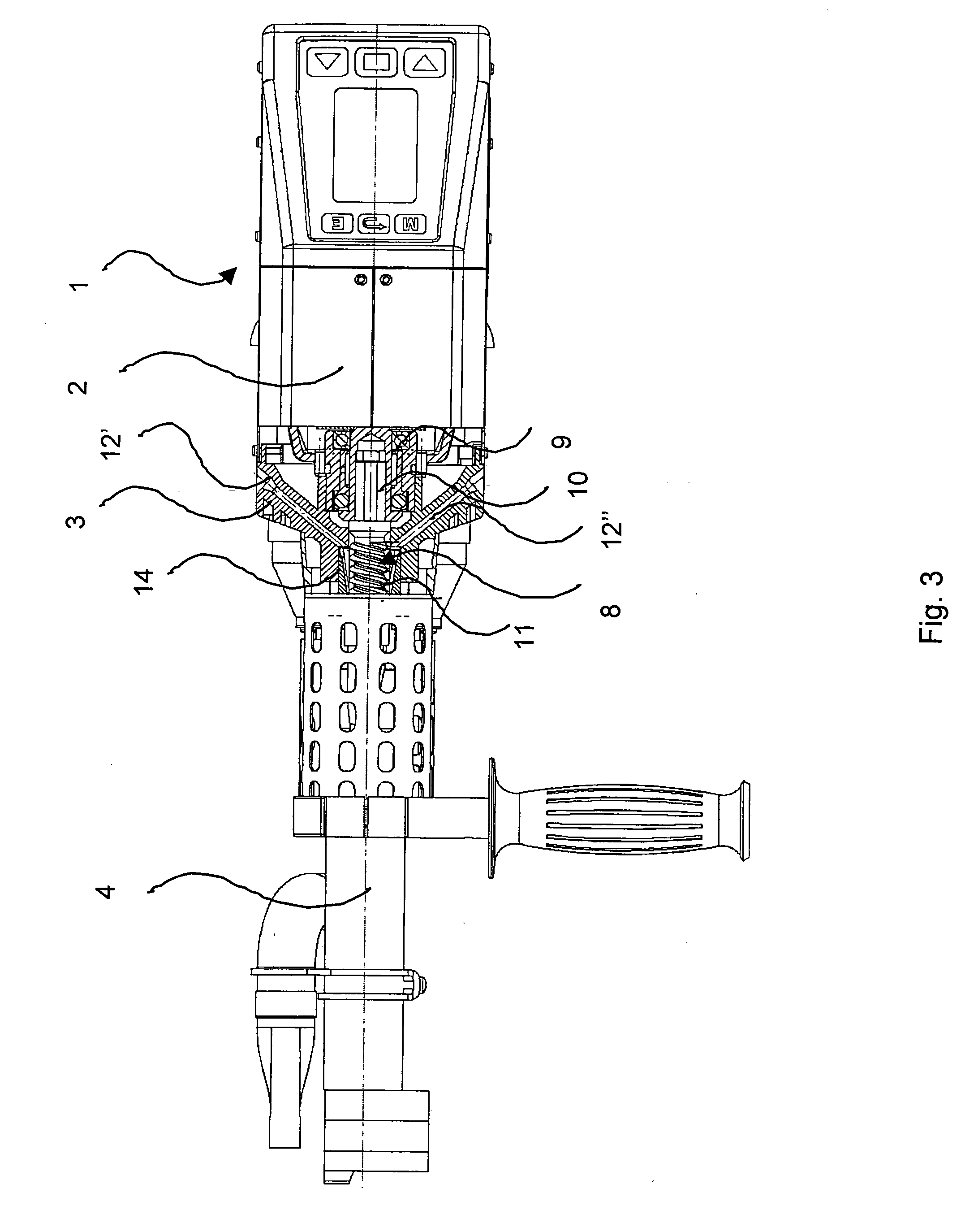 Handheld extruder welding device