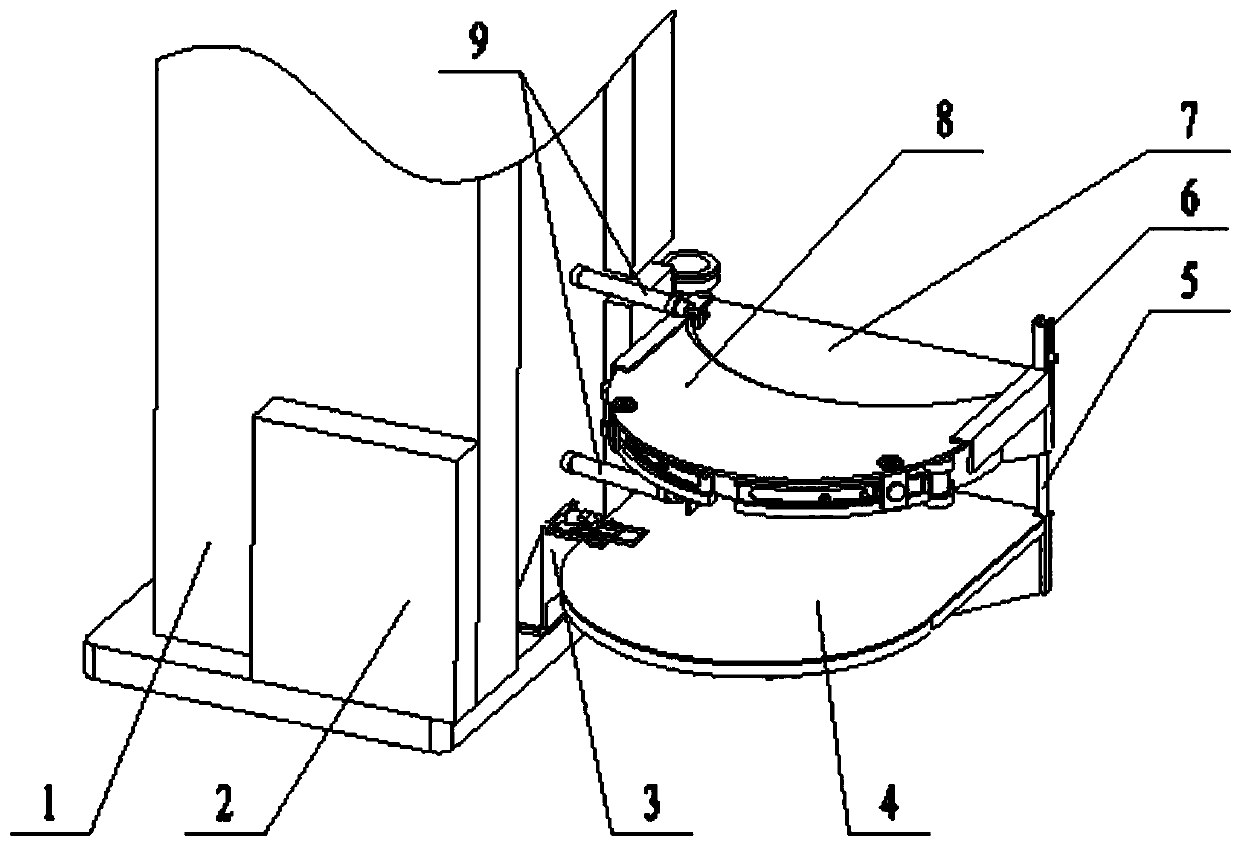 A rotating and telescopic ladder climbing device