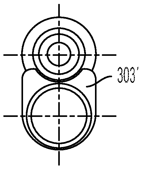 Medical delivery device with axially expandable drive band