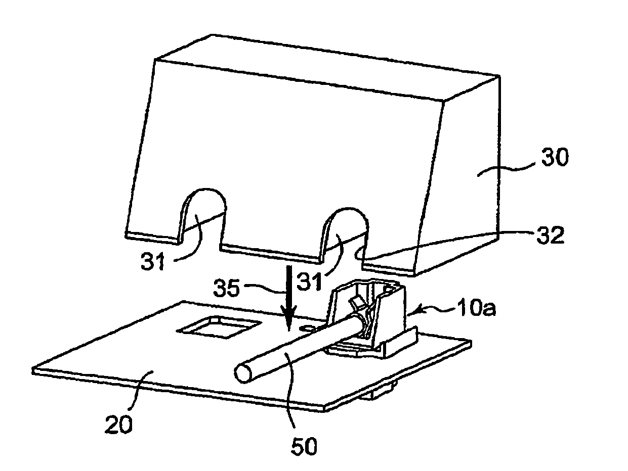 Backlight assembly and connector used therefor