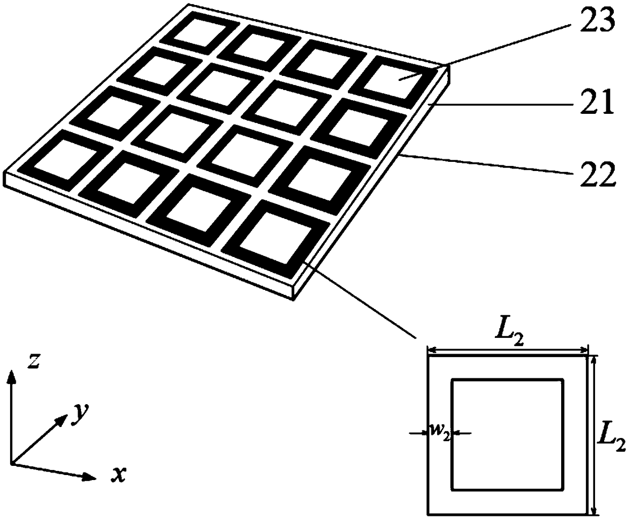 Metasurface-based plane cassegrain vortex field antenna