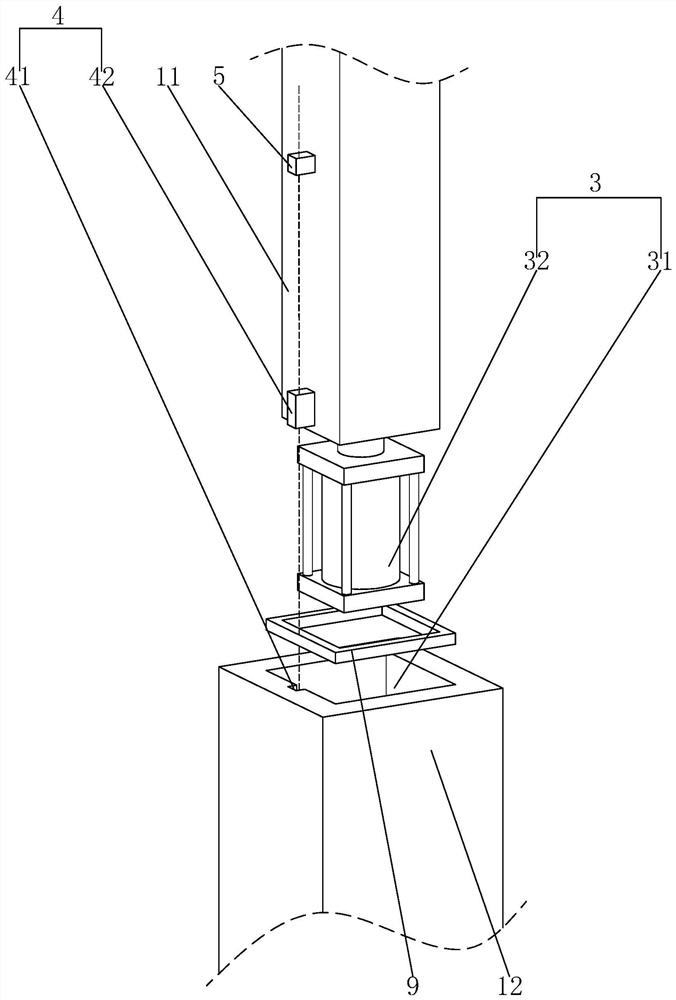 Steel structure supporting frame