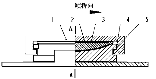 Two-way sliding anti-drawing spherical support