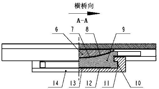 Two-way sliding anti-drawing spherical support