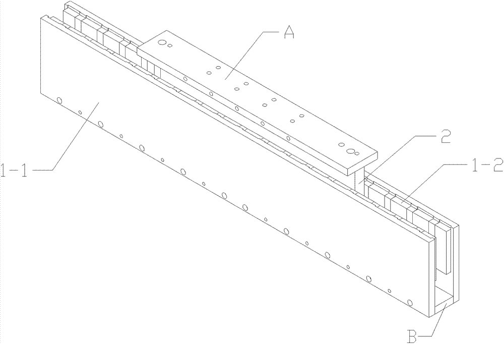 Coreless permanent magnet linear motor with cooling structure, manufacturing mould for winding coil thereof and machining process for winding coil