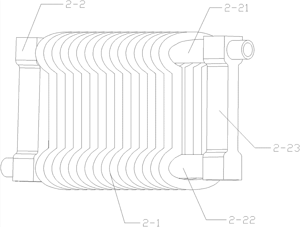 Coreless permanent magnet linear motor with cooling structure, manufacturing mould for winding coil thereof and machining process for winding coil