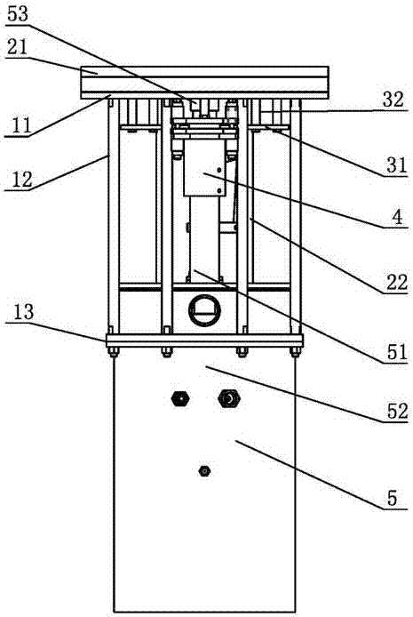 2d fountain device for performance stage with turntable and brake