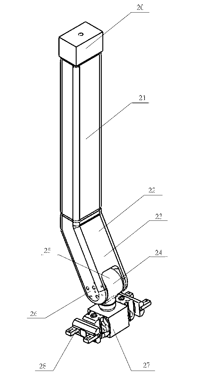 Three-dimensional automatic feeding, discharging and detecting device