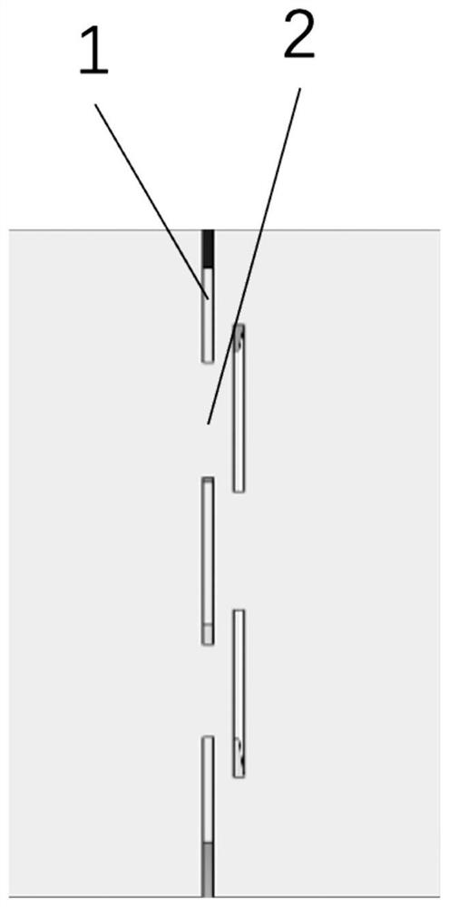 Staggered crossing grooving method suitable for double-row narrow-distance ground wall construction