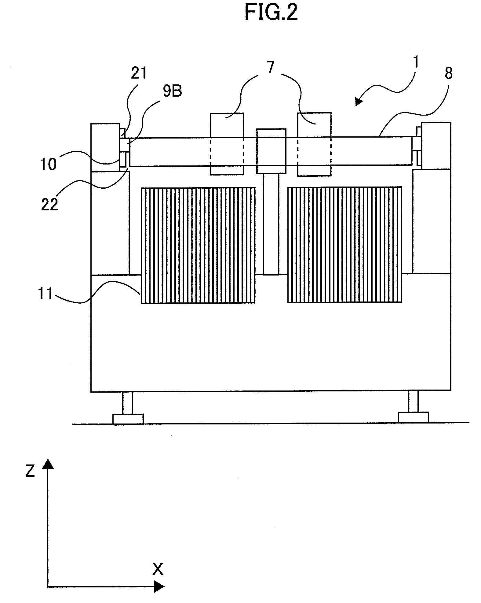 Installation head actuator for electronic parts and installation device for electronic parts