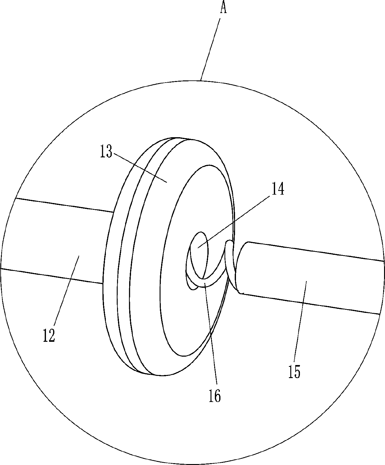 Polishing device for round glass of mahjong table