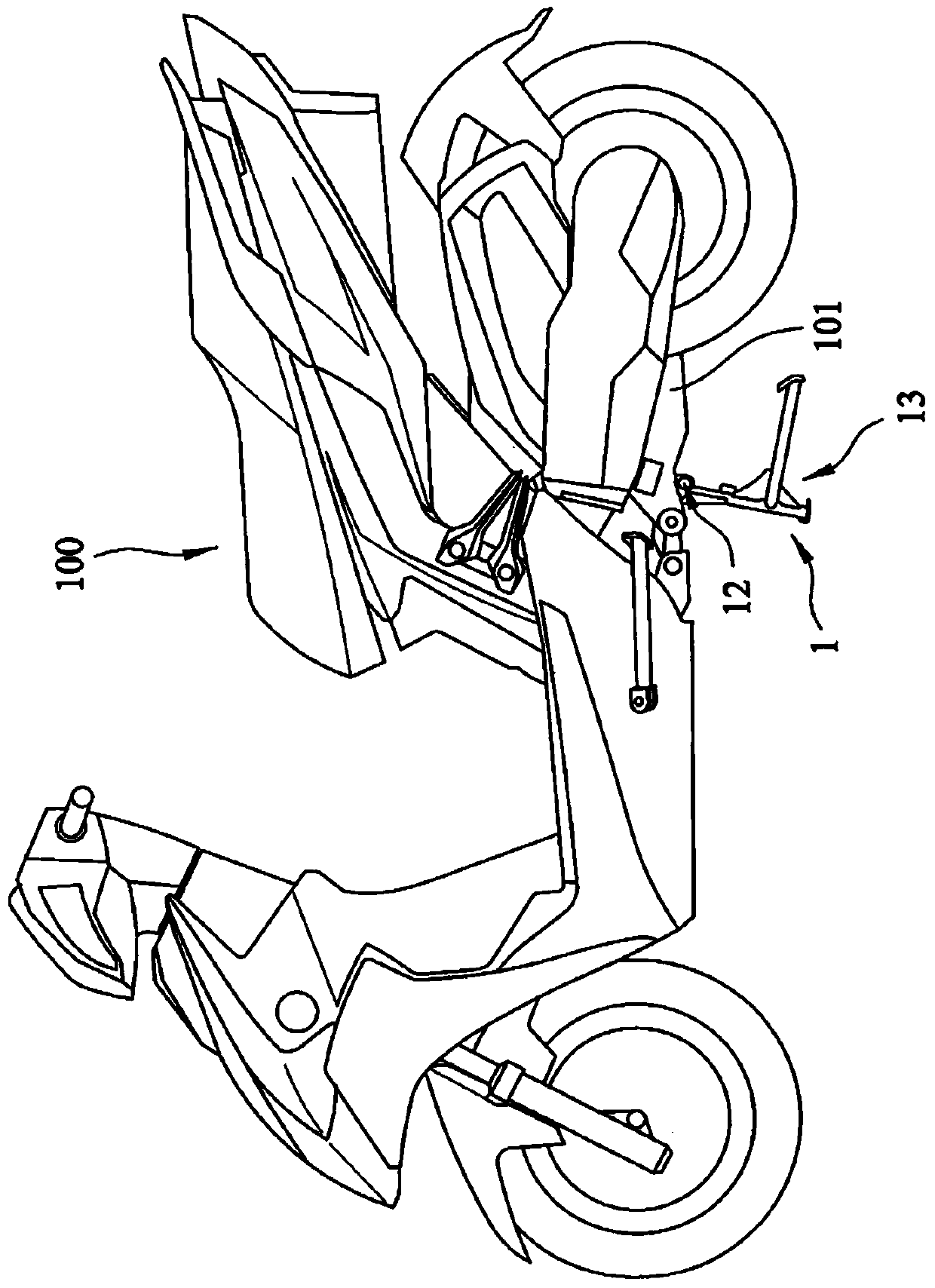 motorcycle parking device