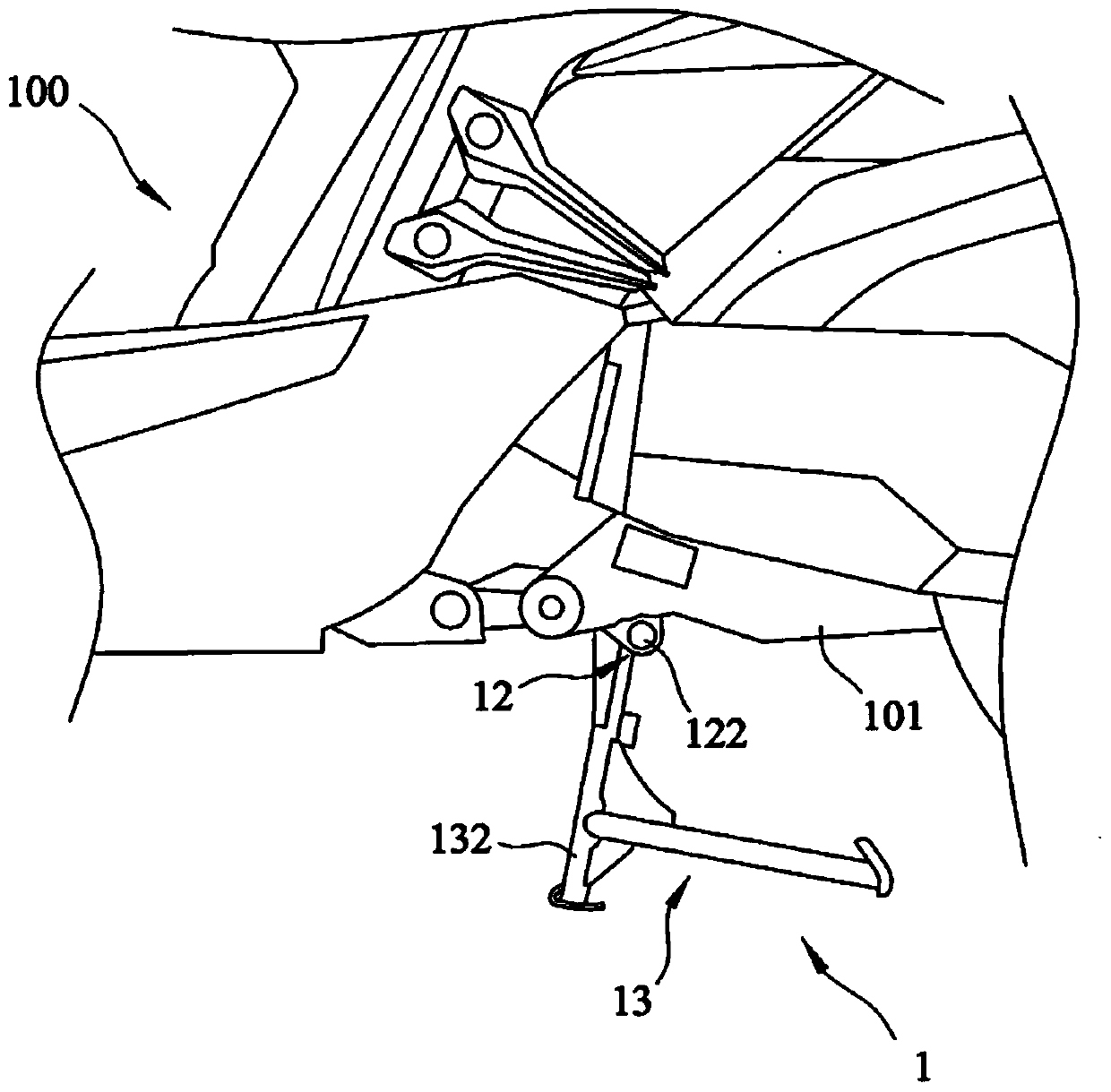 motorcycle parking device