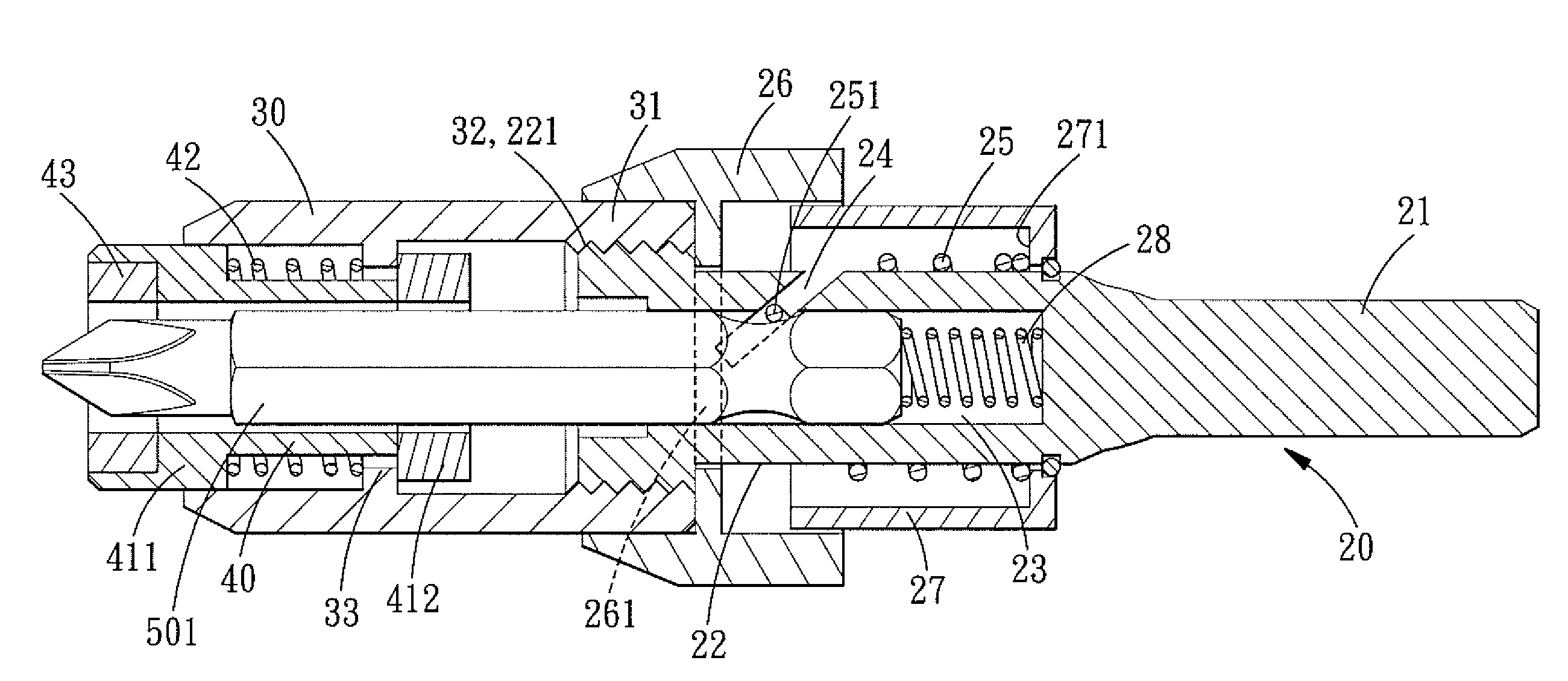 Connector structure with a detachable mounting tube