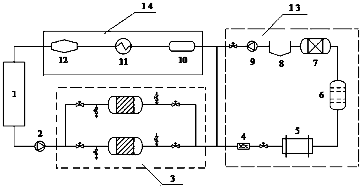 Aquarium circulation life-supporting system with high load and resistance to water quality fluctuation