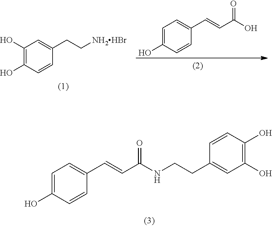 Increasing bioavailability of n-coumaroyldopamine through co-administration with a catechol-o-mehtyltransferase (COMT) inhibitor