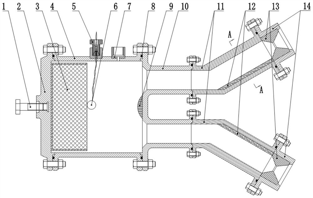 Solid engine thermal insulation layer ablation performance parallel assessment test device